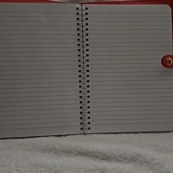 Coach Pink and Rouge Leather Notebook Cover And Pencil Case - Picture 4 of 4